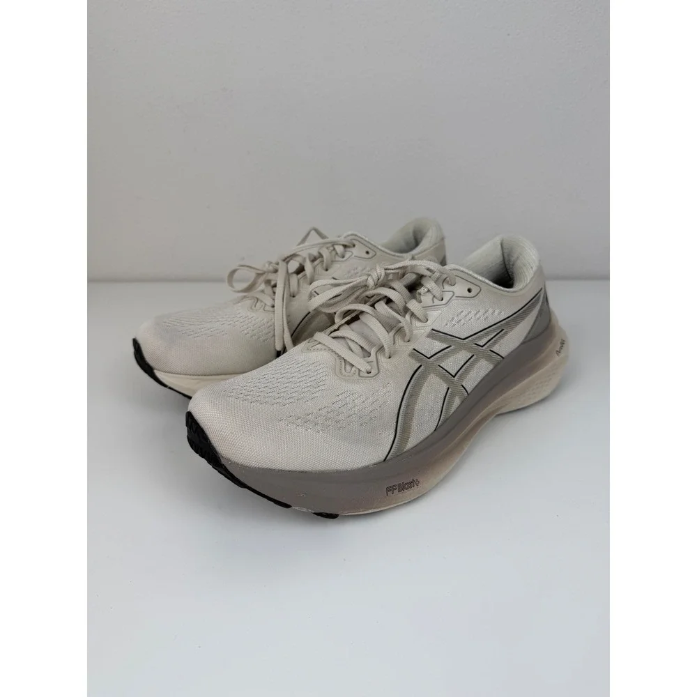 ASICS Mens Gel-Kayano 30 Running Shoes 9 Oatmeal Black 1011B548-250 PureGEL 4D